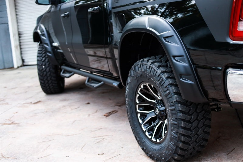 Bushwacker 19-22 Ram 1500 (Excl. Rebel/TRX) 76.3 & 67.4in Bed DRT Style Flares 4pc  - Blk / Smooth Bushwacker