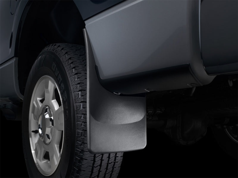 WeatherTech 2017+ Ford F250/350/450/550 (W/OEM Fender Flares/Lip ONLY) No Drill Mudflaps REAR WeatherTech