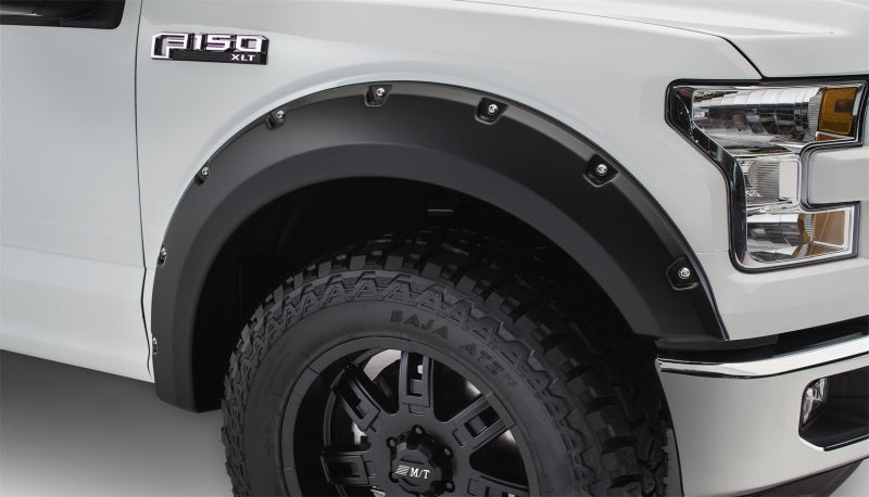 Bushwacker 15-17 Ford F-150 Pocket Style Flares 2pc Not Compatible w/ Technology Package 68T - Black Bushwacker