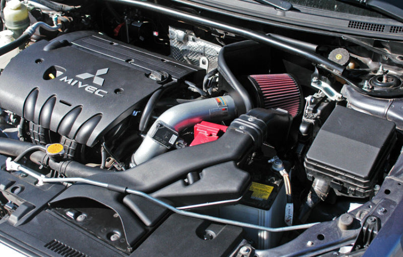 K&N 07 Mitsubishi Lancer L4-2.0L Silver Typhoon Short Ram Intake K&N Engineering