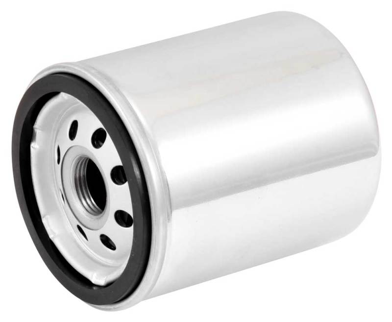 K&N Harley Davidson 3in OD x 4.063in H Chrome Oil Filter K&N Engineering