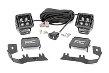 Load image into Gallery viewer, LED Ditch Light Kit | 2in Black Pair | Amber DRL | Chevy/GMC 1500 (14-18) Rough Country