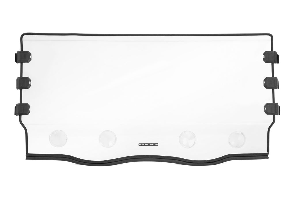 Vented Full Windshield | Scratch Resistant | Yamaha Viking Rough Country