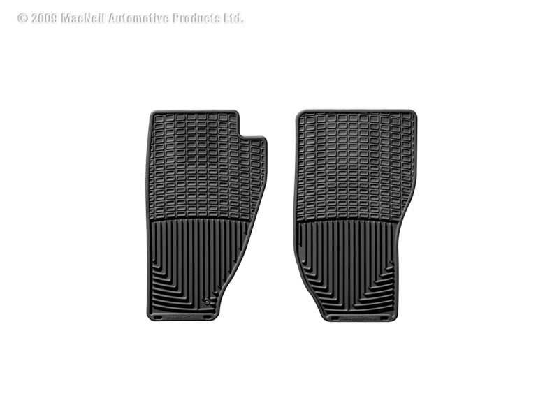 WeatherTech 84-96 Jeep Cherokee (2 door) Front Rubber Mats - Black WeatherTech
