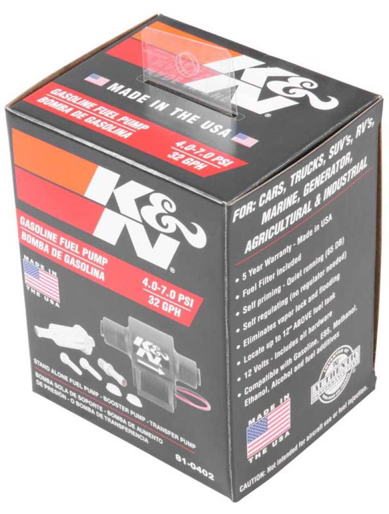 K&N Performance Electric Fuel Pump 4-7 PSI K&N Engineering