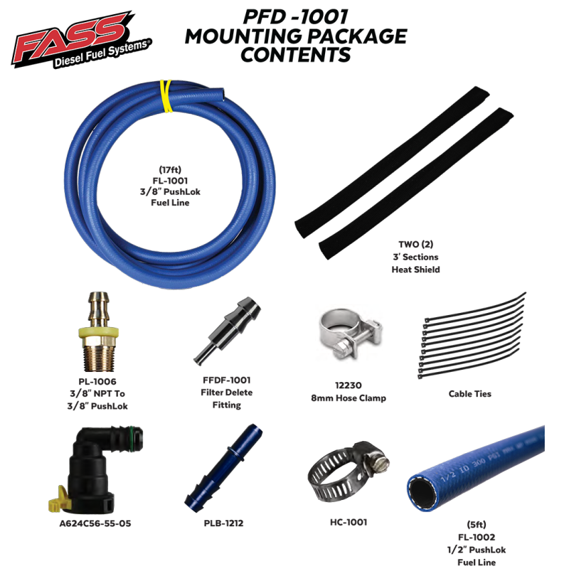 FASS 11-19 Ford Powerstroke Filter Delete Kit PFD-1001 FASS Fuel Systems