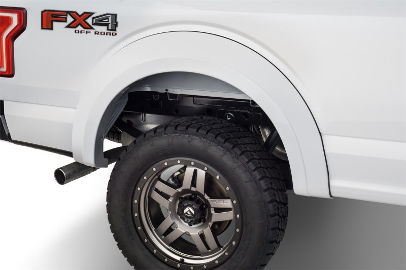 Bushwacker 15-17 Ford F-150 Styleside Extend-A-Fender Style Flares 4pc 67.1/78.9/97.6in Bed - Black Bushwacker