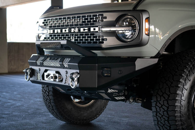 DV8 Offroad Bull Bar Add-On For DV8 Ford Bronco Bumpers - Fits 13in Elite Series Light Bar DV8 Offroad