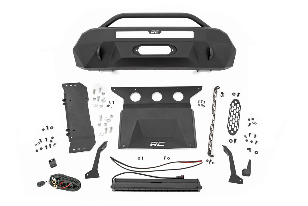 Front Bumper | Hybrid | 20" Blk DRL LED | Toyota Tacoma (16-23) Rough Country