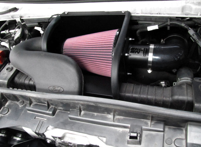 K&N 97-08 Ford E350/#450 Econoline V10-6.8L Black High Flow Performance Kit K&N Engineering