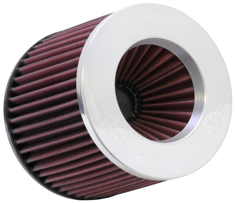 K&N Universal Filter 3 inch Flange 6 inch Base 5 1/4 inch Top 5 inch Height w/ Polished Top K&N Engineering