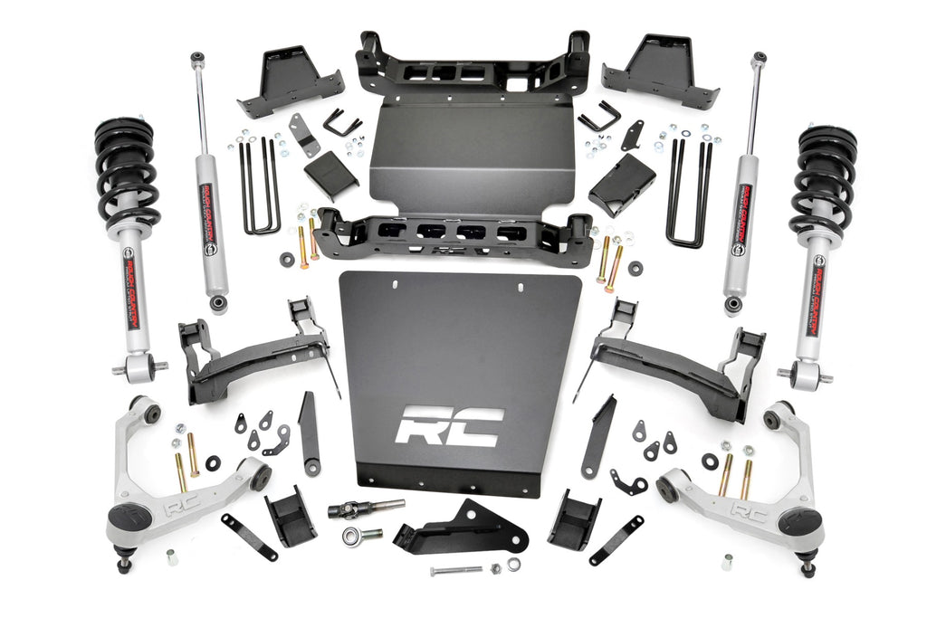 7 Inch Stamped Steel LCA Lift Kit | Forged UCA | Bracket | N3 Struts | Chevy/GMC 1500 (16-18) Rough Country