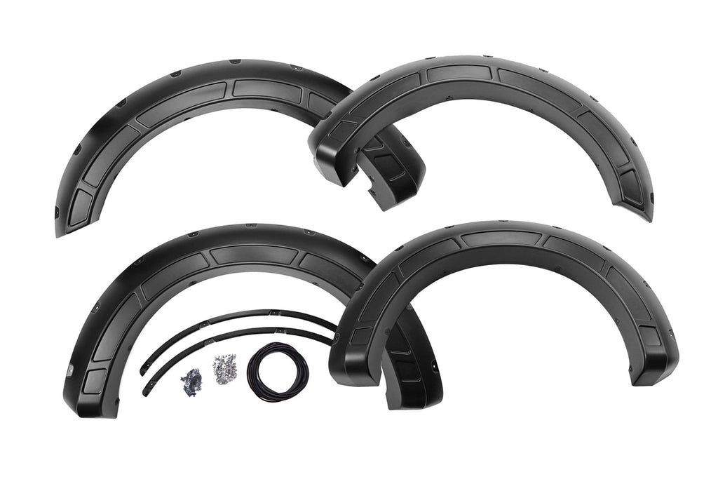 Defender Pocket Fender Flares | G1 Absolute Black | Ford F-250/F-350 Super Duty (17-22) Rough Country