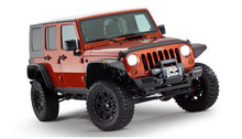 Load image into Gallery viewer, Bushwacker 07-18 Jeep Wrangler Unlimited Flat Style Flares 4pc 4-Door Sport Utility Only - Black Bushwacker