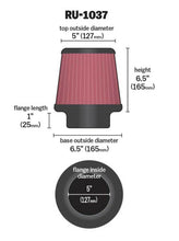 Load image into Gallery viewer, K&amp;N Universal Clamp-On Air Filter 5in FLG / 6-1/2in B / 5in T / 6-1/2in H K&amp;N Engineering