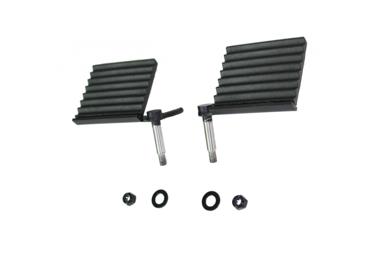 Fishbone Offroad 76-06 Jeep CJ YJ TJ Wrangler Foot Peg Set Gloss - Black Fishbone Offroad
