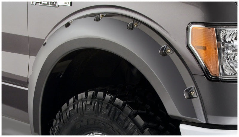 Bushwacker 09-14 Ford F-150 Styleside Pocket Style Flares 4pc 67.0/78.8/97.4in Bed - Black Bushwacker