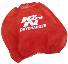 Load image into Gallery viewer, K&amp;N Round Tapered Drycharger Air Filter Wrap Red 7.5in Base ID / 4.5in Top ID / 6in Height K&amp;N Engineering