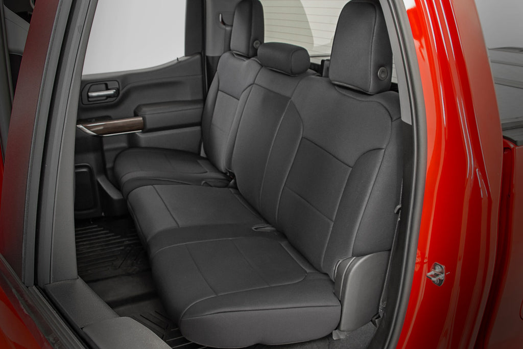 Seat Covers | FR 40/40/20 & RR Arm Rest | Chevy/GMC 1500 (19-23) Rough Country