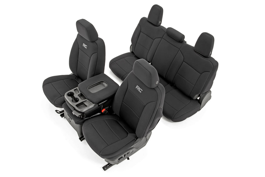 Seat Covers | FR 40/40/20 & RR Arm Rest | Chevy/GMC 1500 (19-23) Rough Country