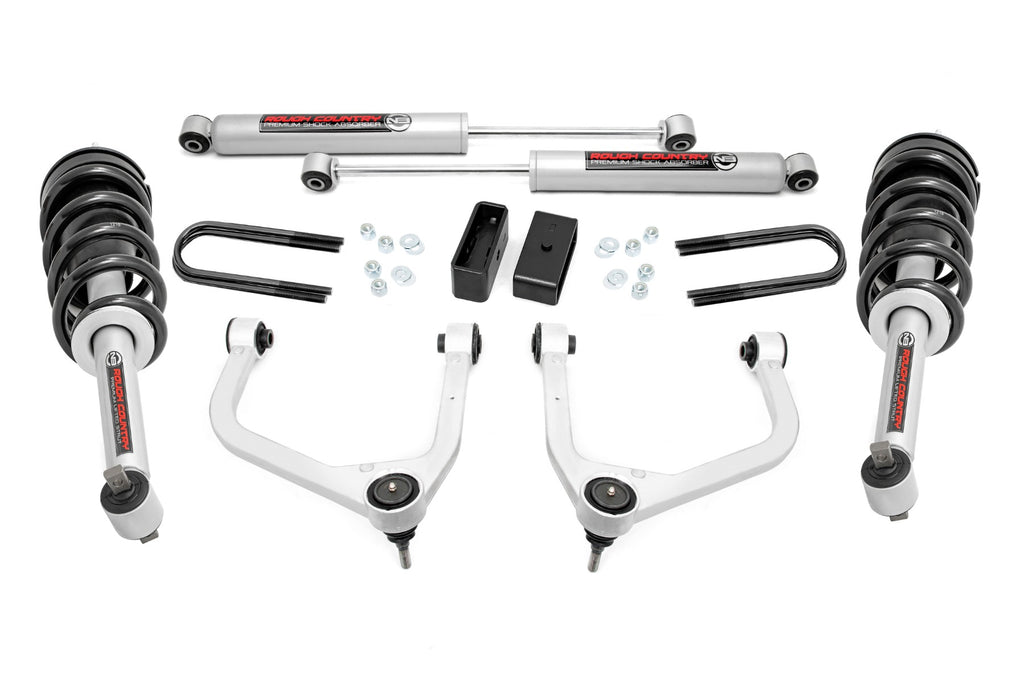 3.5 Inch Lift Kit | N3 Struts | Rear Mono Leaf | Chevy Silverado 1500 (22-23) Rough Country