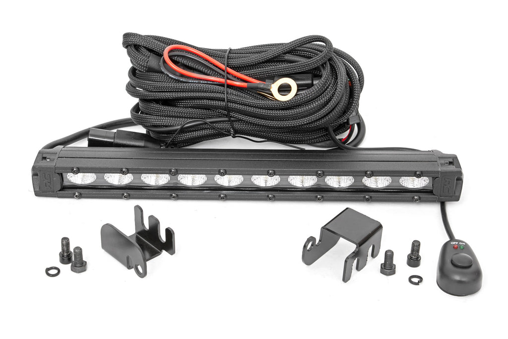 LED Light Kit | Rear Mount | 10" Black Slimline | Honda Talon (19-21) Rough Country