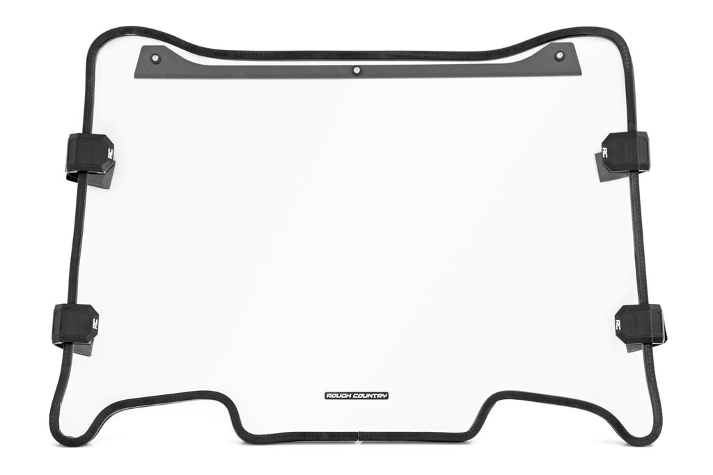 Full Windshield | Scratch Resistant | Polaris RZR Turbo S Rough Country