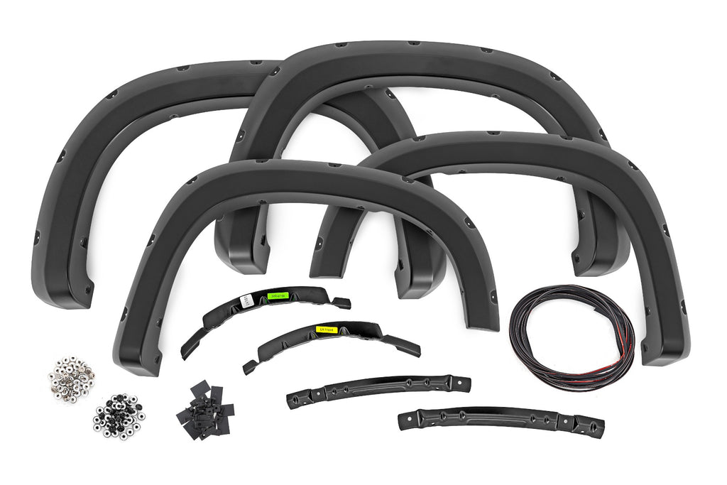 Pocket Fender Flares | GBA Black | Chevy Silverado 1500 (22-23) Rough Country