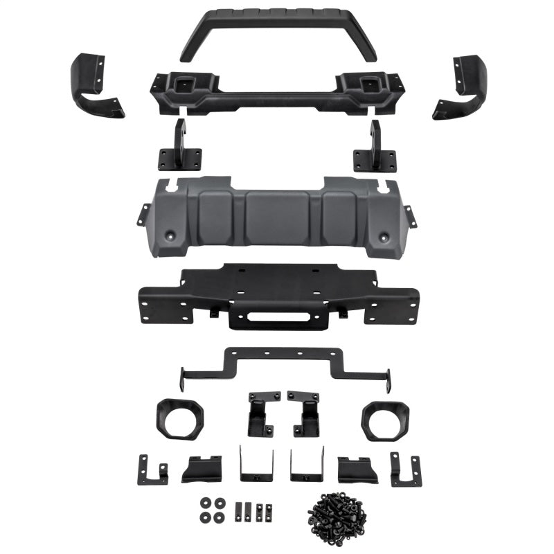 Rugged Ridge 18-21 Jeep Wrangler/Gladiator (JL/JT) Venator Modular Bumper - Black Rugged Ridge