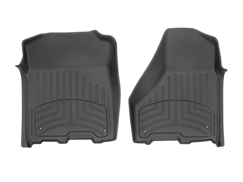 WeatherTech 12-18 Dodge Ram 1500 Crew Cab / Extended Cab Front Floorliner HP - Black WeatherTech