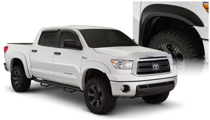 Bushwacker 07-13 Toyota Tundra Fleetside Extend-A-Fender Style Flares 4pc - Black Bushwacker