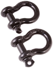 Load image into Gallery viewer, Rugged Ridge 3/4in Black D-Shackles Rugged Ridge