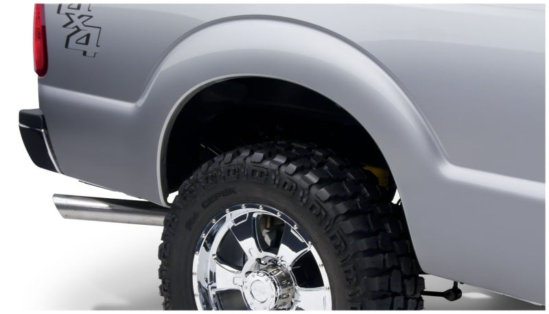 Bushwacker 11-16 Ford F-250 Super Duty Styleside Extend-A-Fender Style Flares 2pc - Black Bushwacker