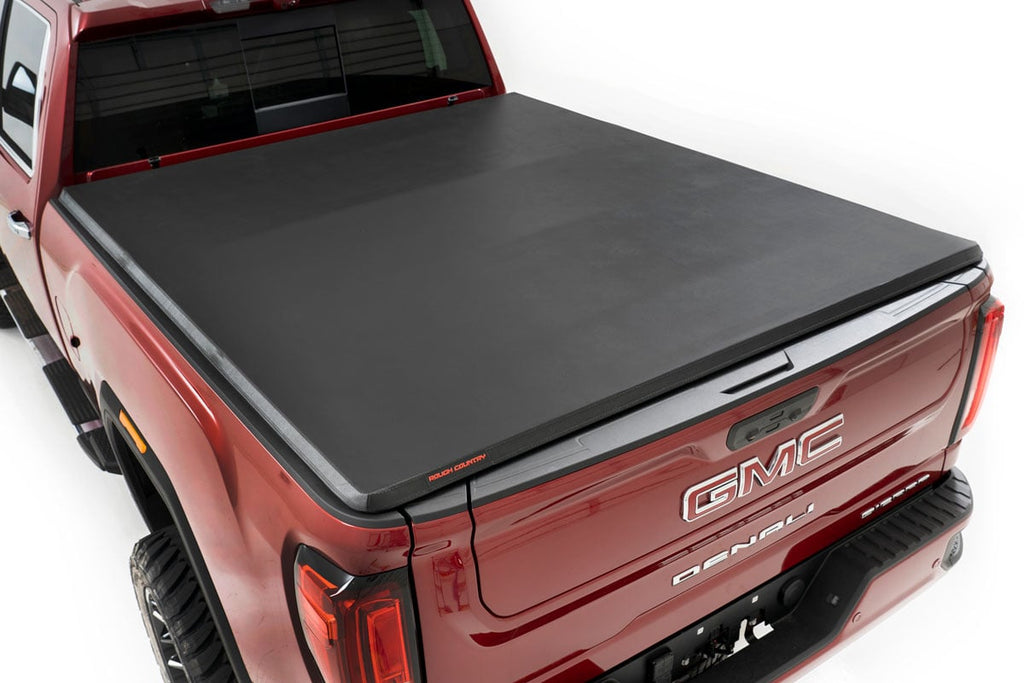 Soft Tri-Fold Bed Cover | 6'7" Bed | Chevy/GMC 2500HD/3500HD (20-24) Rough Country