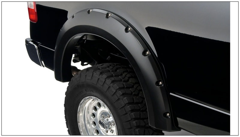 Bushwacker 04-08 Ford F-150 Styleside Pocket Style Flares 2pc 66.0/78.0/96.0in Bed - Black Bushwacker