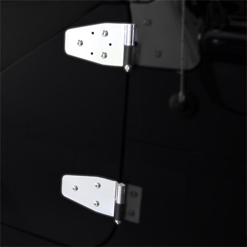 Rugged Ridge 87-06 Jeep Wrangler Stainless Steel Door Hinge Set Rugged Ridge