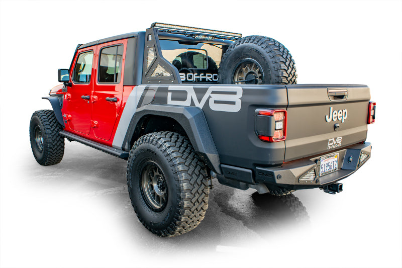 DV8 Offroad 2019+ Jeep Gladiator Universal Stand Up In-Bed Tire Carrier DV8 Offroad