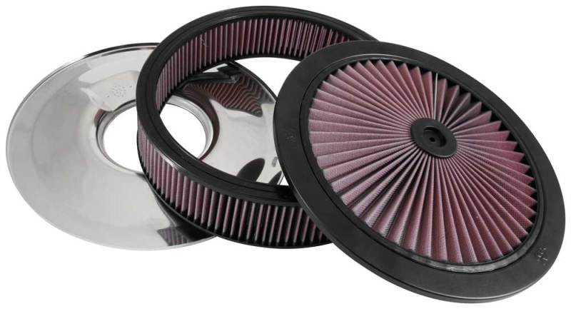 K&N X-Stream Top Assembly 14in OD 5.125in Neck Flange 4.62in H w/Vent K&N Engineering