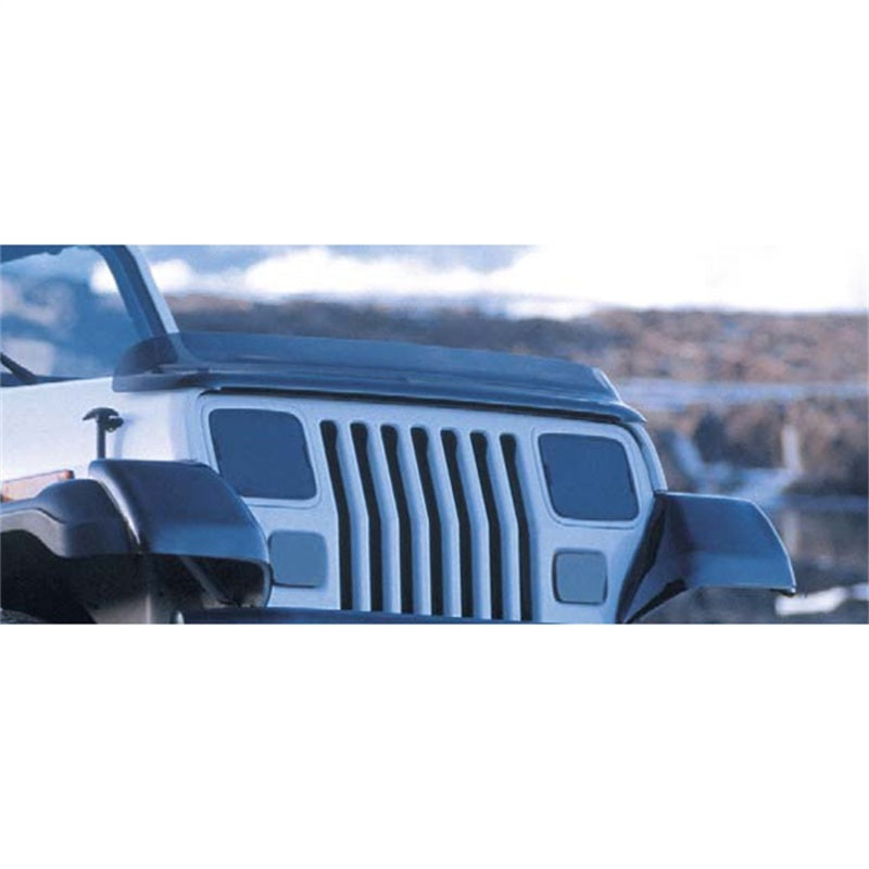 Rugged Ridge Bug Deflector Smoke 87-06 Jeep Wrangler Rugged Ridge