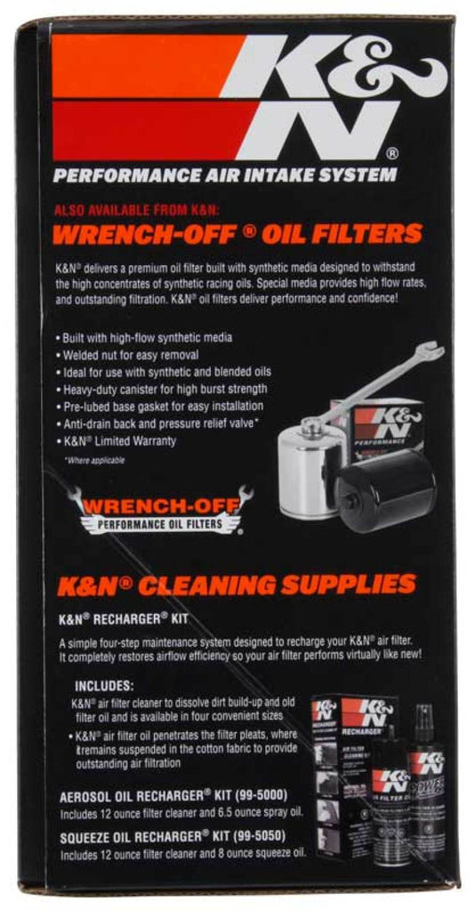 K&N 01-17 Harley Davidson Softail / Dyna FI Performance Air Intake System Silver K&N Engineering