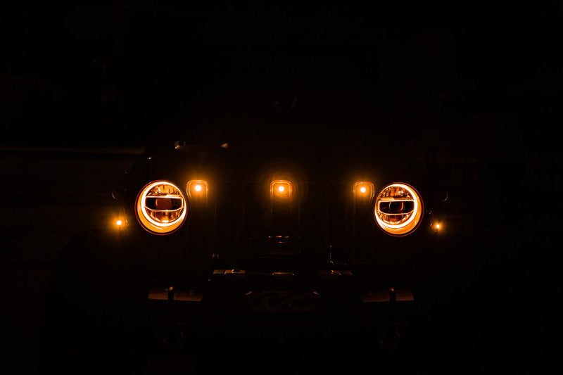 DV8 Offroad 2018+ Jeep JL Grill Amber Marker Lights DV8 Offroad