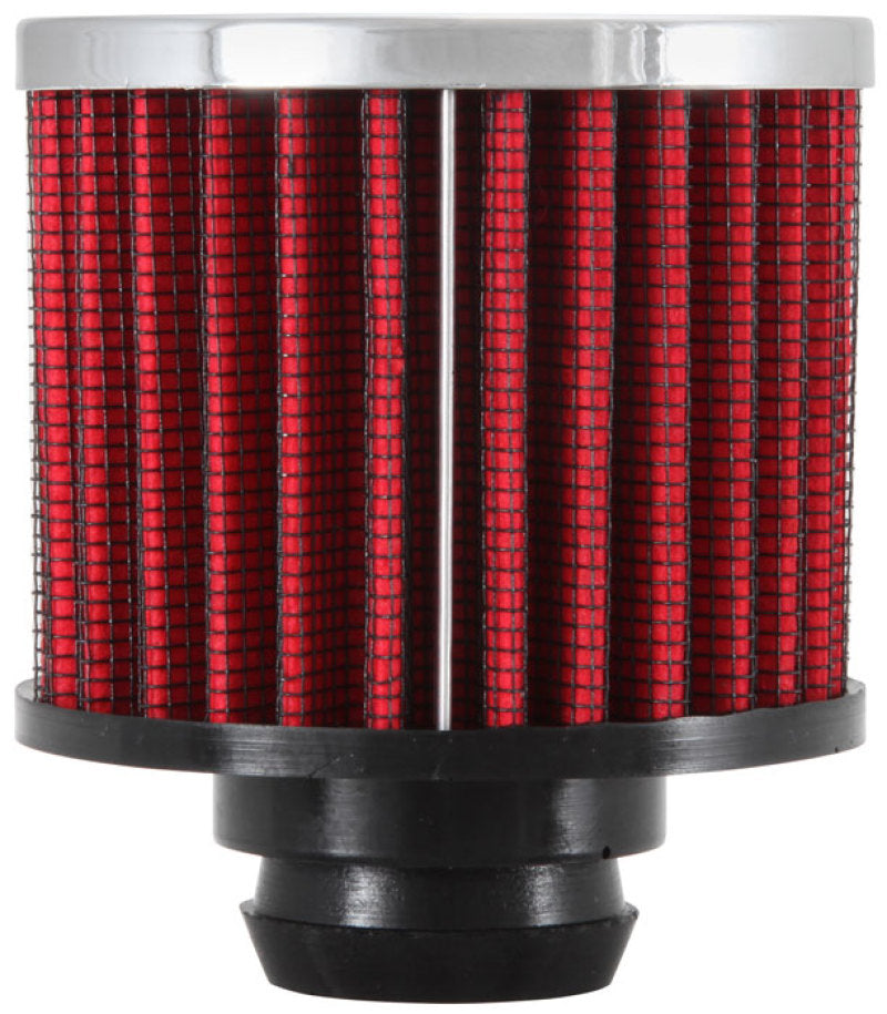 K&N Rubber Base Chrome Top Push-In Crankcase Vent Filter 3in OD x 2-1/2in H. K&N Engineering