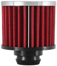 Load image into Gallery viewer, K&amp;N Rubber Base Chrome Top Push-In Crankcase Vent Filter 3in OD x 2-1/2in H. K&amp;N Engineering