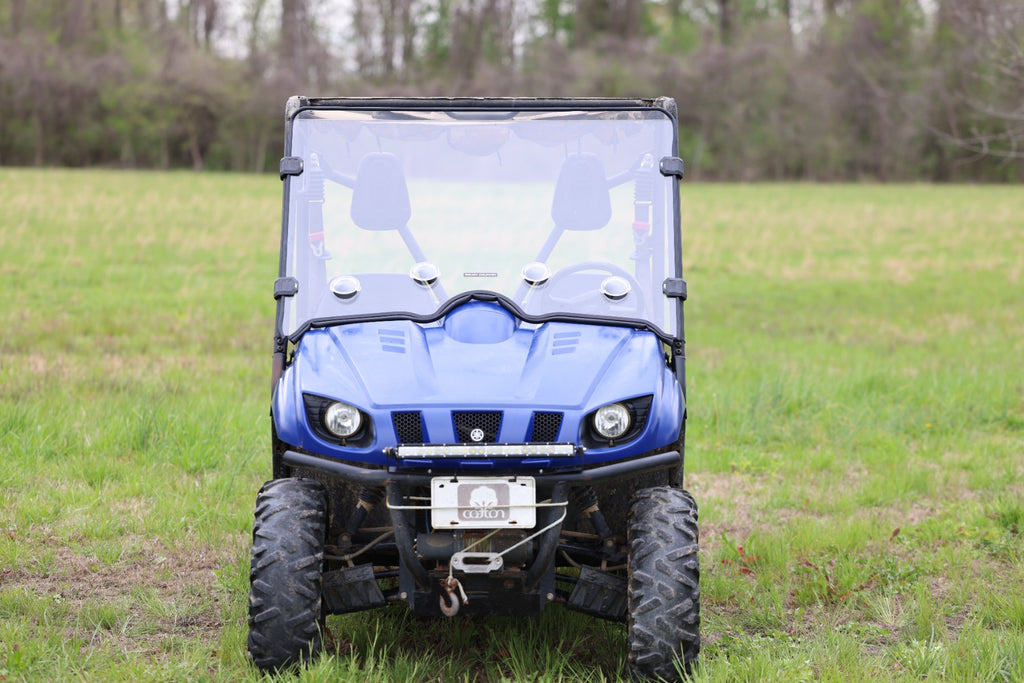Vented Full Windshield | Scratch Resistant | Yamaha Rhino 450/660/700 Rough Country