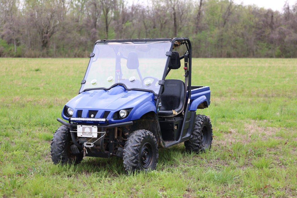 Vented Full Windshield | Scratch Resistant | Yamaha Rhino 450/660/700 Rough Country