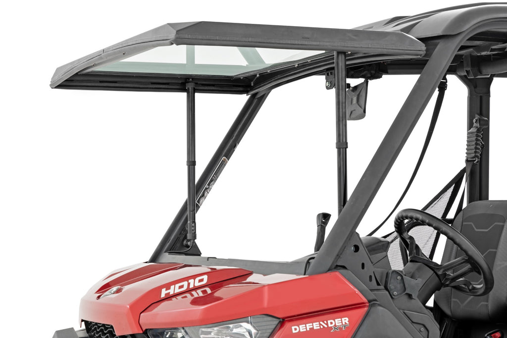 Electric Tilt Windshield | Glass | Can-Am Defender HD 8/HD 9/HD 10 Rough Country
