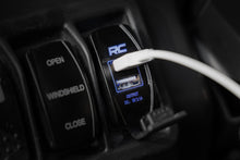 Load image into Gallery viewer, USB Switch Insert | 2x1 with Logo | Blue Back Light Rough Country