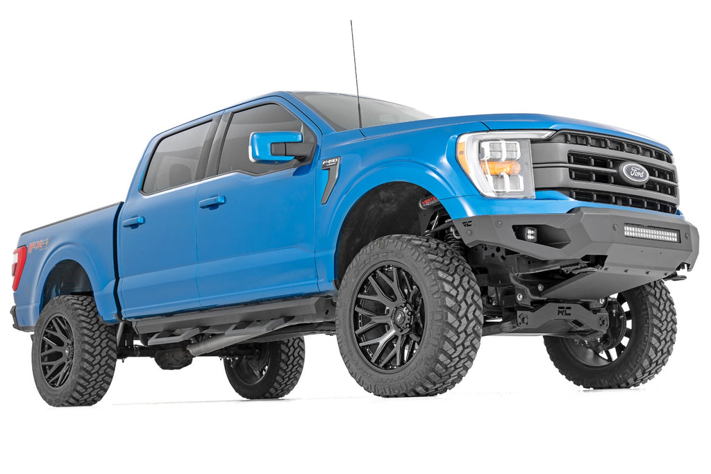 SR2 Adjustable Aluminum Steps | Crew Cab | Ford F-150/Lightning/F-250/F-350/Raptor (15-23) Rough Country