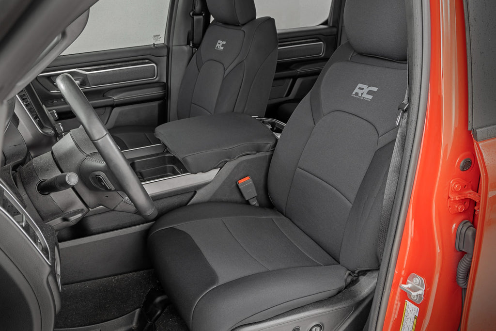 Seat Covers |Bucket Seats | FR & RR | Ram 1500 2WD/4WD (2019-2023) Rough Country