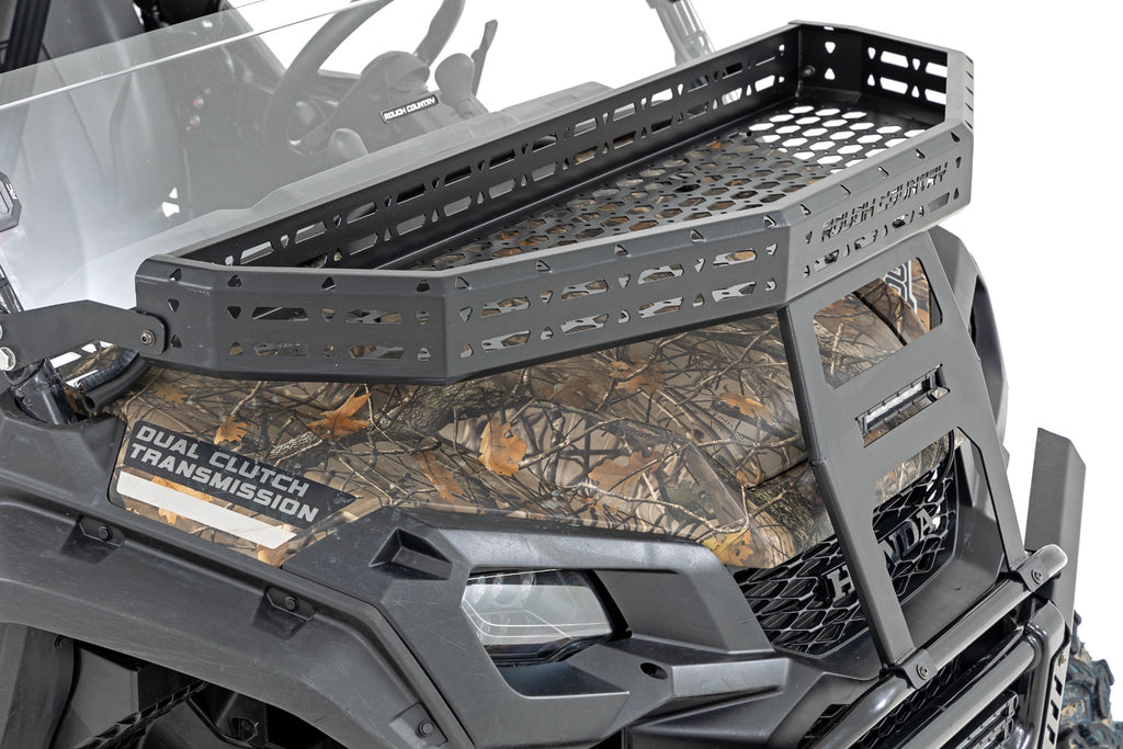 Front Cargo Rack | Black Series LED | 6" Light | Slime Line | Honda Pioneer 1000/Pioneer 1000-5 Rough Country